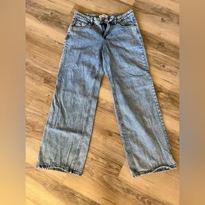 RSQ Light Blue Low Rise Baggy Jeans